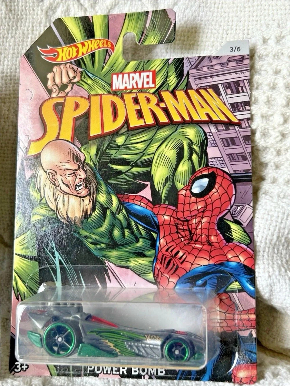 Hot Wheels Marvel Spider‑Man 2016 Complete Set of 6 – Diecast Cars – New